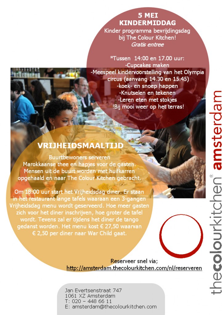 Bevrijdingsdag diner The Colour Kitchen