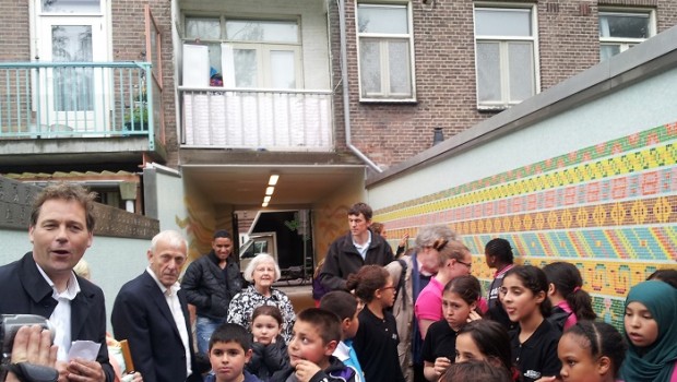 Mozaïekmuur Plan West